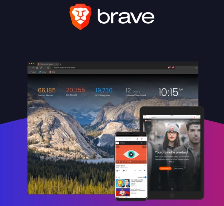 Brave browser on different devices